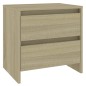 Comodini 2 pz Rovere Sonoma 45x34,5x44,5 cm in Truciolato Comodini 2 pz Rovere Sonoma 45x34,5x44,5 cm in Truciolato