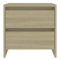 Comodini 2 pz Rovere Sonoma 45x34,5x44,5 cm in Truciolato Comodini 2 pz Rovere Sonoma 45x34,5x44,5 cm in Truciolato