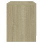 Comodini 2 pz Rovere Sonoma 45x34,5x44,5 cm in Truciolato Comodini 2 pz Rovere Sonoma 45x34,5x44,5 cm in Truciolato