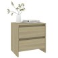 Comodini 2 pz Rovere Sonoma 45x34,5x44,5 cm in Truciolato Comodini 2 pz Rovere Sonoma 45x34,5x44,5 cm in Truciolato