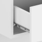 Comodino da Parete Bianco Lucido in Legno Ingegnerizzato Comodino da Parete Bianco Lucido in Legno Ingegnerizzato