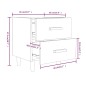 Comodino Rovere Sonoma 40x35x47,5 cm Comodino Rovere Sonoma 40x35x47,5 cm
