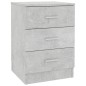 Comodino Grigio Cemento 38x35x56 cm in Truciolato Comodino Grigio Cemento 38x35x56 cm in Truciolato