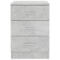 Comodino Grigio Cemento 38x35x56 cm in Truciolato Comodino Grigio Cemento 38x35x56 cm in Truciolato