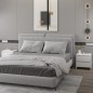Comodino Bianco 45x34,5x44,5 cm in Legno Ingegnerizzato Comodino Bianco 45x34,5x44,5 cm in Legno Ingegnerizzato