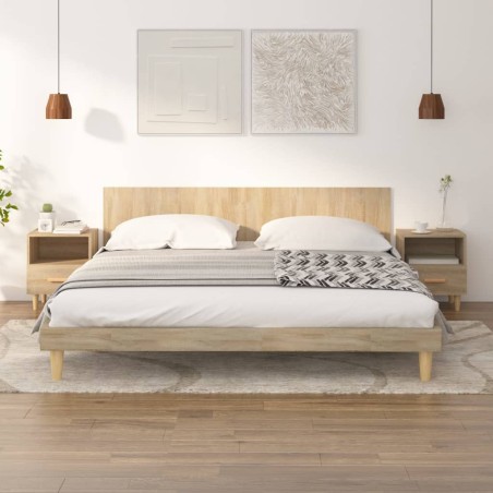 Comodini 2 pz Rovere Sonoma 40x35x47 cm
