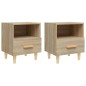 Comodini 2 pz Rovere Sonoma 40x35x47 cm