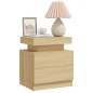 Comodino Rovere Sonoma 45x35x52 cm in Truciolato