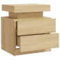 Comodino Rovere Sonoma 45x35x52 cm in Truciolato