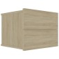Comodini Rovere Sonoma 2 pz 40x30x30 cm in Truciolato