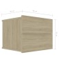 Comodini Rovere Sonoma 2 pz 40x30x30 cm in Truciolato