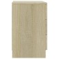 Comodino Rovere Sonoma 38x35x56 cm in Truciolato