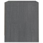 Comodino Grigio 40x30,5x35,5 cm in Legno Massello di Pino Comodino Grigio 40x30,5x35,5 cm in Legno Massello di Pino