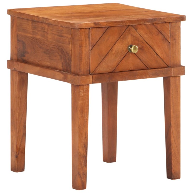 Comodino 40x40x50 cm in Legno Massello di Acacia Comodino 40x40x50 cm in Legno Massello di Acacia