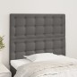 Testiere 2 pz Grigie 100x5x78/88 cm in Similpelle Testiere 2 pz Grigie 100x5x78/88 cm in Similpelle