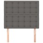 Testiere 2 pz Grigie 100x5x78/88 cm in Similpelle Testiere 2 pz Grigie 100x5x78/88 cm in Similpelle