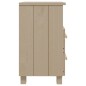Comodino HAMAR Miele 40x35x62 cm in Legno Massello di Pino