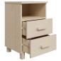 Comodino HAMAR Miele 40x35x62 cm in Legno Massello di Pino