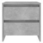 Comodini 2 pz Grigio Cemento 45x34,5x44,5 cm in Truciolato Comodini 2 pz Grigio Cemento 45x34,5x44,5 cm in Truciolato
