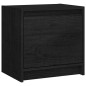 Comodini 2 pz Neri 40x30,5x40 cm in Legno Massello di Pino Comodini 2 pz Neri 40x30,5x40 cm in Legno Massello di Pino