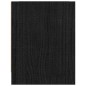 Comodini 2 pz Neri 40x30,5x40 cm in Legno Massello di Pino Comodini 2 pz Neri 40x30,5x40 cm in Legno Massello di Pino