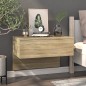 Comodini a Muro 2 pz Rovere Sonoma Comodini a Muro 2 pz Rovere Sonoma