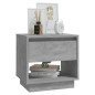 Comodino Grigio Cemento 45x34x44 cm in Truciolato Comodino Grigio Cemento 45x34x44 cm in Truciolato