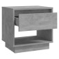Comodino Grigio Cemento 45x34x44 cm in Truciolato Comodino Grigio Cemento 45x34x44 cm in Truciolato