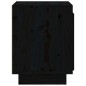 Comodino Nero 40x30x40 cm in Legno Massello di Pino Comodino Nero 40x30x40 cm in Legno Massello di Pino
