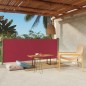 Tenda Laterale Retrattile per Patio 117x300 cm Rossa Tenda Laterale Retrattile per Patio 117x300 cm Rossa