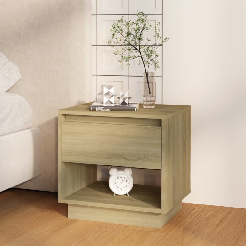 Comodino Rovere Sonoma 45x34x44 cm in Truciolato Comodino Rovere Sonoma 45x34x44 cm in Truciolato