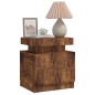 Comodino Rovere Fumo 45x35x52 cm in Truciolato Comodino Rovere Fumo 45x35x52 cm in Truciolato