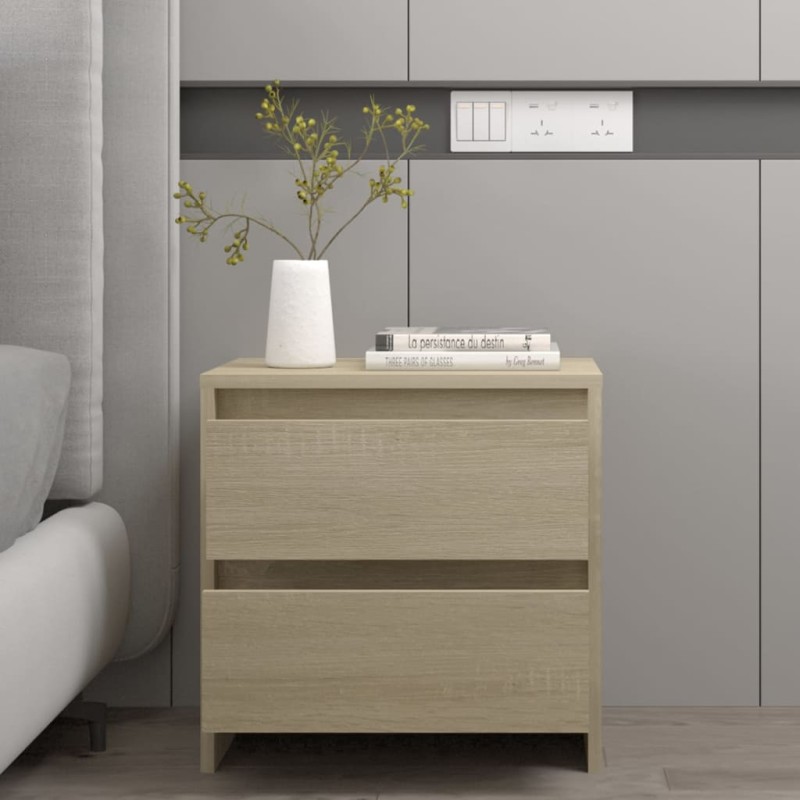 Comodino Rovere Sonoma 45x34,5x44,5 cm in Truciolato Comodino Rovere Sonoma 45x34,5x44,5 cm in Truciolato