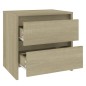 Comodino Rovere Sonoma 45x34,5x44,5 cm in Truciolato Comodino Rovere Sonoma 45x34,5x44,5 cm in Truciolato