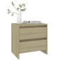 Comodino Rovere Sonoma 45x34,5x44,5 cm in Truciolato Comodino Rovere Sonoma 45x34,5x44,5 cm in Truciolato