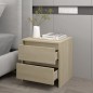 Comodino Rovere Sonoma 45x34,5x44,5 cm in Truciolato Comodino Rovere Sonoma 45x34,5x44,5 cm in Truciolato