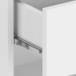 Comodini da Parete 2 pz Bianco Lucido in Legno Multistrato Comodini da Parete 2 pz Bianco Lucido in Legno Multistrato