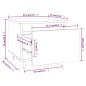 Comodini 2 pz Miele 35x34x32 cm in Legno Massello di Pino Comodini 2 pz Miele 35x34x32 cm in Legno Massello di Pino