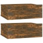 vidaXL Comodini Pensili Rovere Fumo 2pz 40x30x15 cm Legno Multistrato vidaXL Comodini Pensili Rovere Fumo 2pz 40x30x15 cm Legno Multistrato