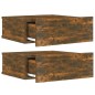 vidaXL Comodini Pensili Rovere Fumo 2pz 40x30x15 cm Legno Multistrato vidaXL Comodini Pensili Rovere Fumo 2pz 40x30x15 cm Legno Multistrato