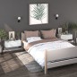 Comodini a Muro 2 pz Bianco Lucido Comodini a Muro 2 pz Bianco Lucido