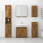 Armadietto a Specchio da Bagno Rovere Fumo 64x20x67 cm Armadietto a Specchio da Bagno Rovere Fumo 64x20x67 cm
