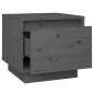vidaXL Comodini 2 pz Grigi 35x34x32 cm in Legno Massello di Pino vidaXL Comodini 2 pz Grigi 35x34x32 cm in Legno Massello di Pino