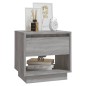 Comodini 2 pz Grigio Sonoma 45x34x44 cm in Truciolato