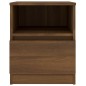 Comodini 2 pz Rovere Marrone 40x40x50 cm in Legno Multistrato Comodini 2 pz Rovere Marrone 40x40x50 cm in Legno Multistrato