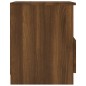 Comodini 2 pz Rovere Marrone 40x40x50 cm in Legno Multistrato Comodini 2 pz Rovere Marrone 40x40x50 cm in Legno Multistrato