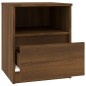Comodini 2 pz Rovere Marrone 40x40x50 cm in Legno Multistrato Comodini 2 pz Rovere Marrone 40x40x50 cm in Legno Multistrato