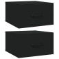 Comodini a Muro 2 pz Neri 35x35x20 cm Comodini a Muro 2 pz Neri 35x35x20 cm