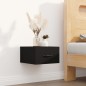 Comodini a Muro 2 pz Neri 35x35x20 cm Comodini a Muro 2 pz Neri 35x35x20 cm