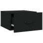 Comodini a Muro 2 pz Neri 35x35x20 cm Comodini a Muro 2 pz Neri 35x35x20 cm